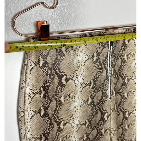 Native Daughter Womens Flat Front Snake Skin Pants Brown Sz M - Picture 8 of 16